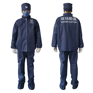 T010D 深蓝色现场勘查防护服